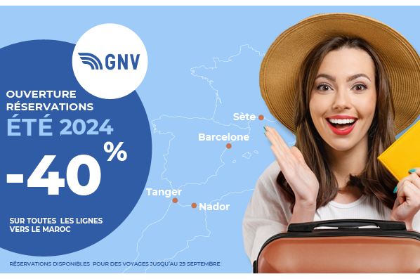 Préparez-vous à vivre un été exceptionnel en 2024 avec GNV de Sète à Nador !